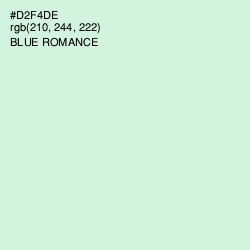 #D2F4DE - Blue Romance Color Image